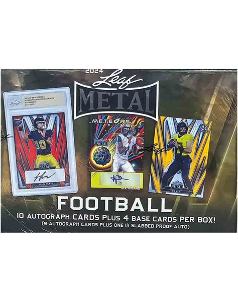 2024 leaf metal football jumbo box|2024 leaf metal signature series.